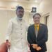 अखिलेश कुमार सिंह (राज्यसभा सांसद) के साथ रुसेन कुमार