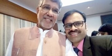 Kailash Satyarthi with Rusen Kumar