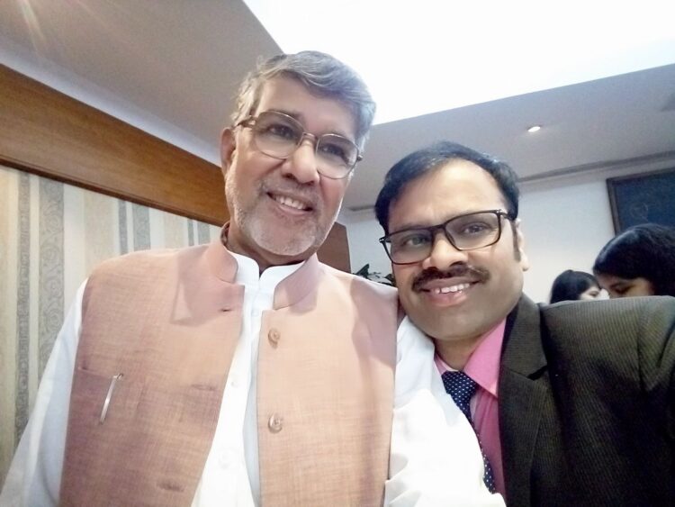 Kailash Satyarthi with Rusen Kumar